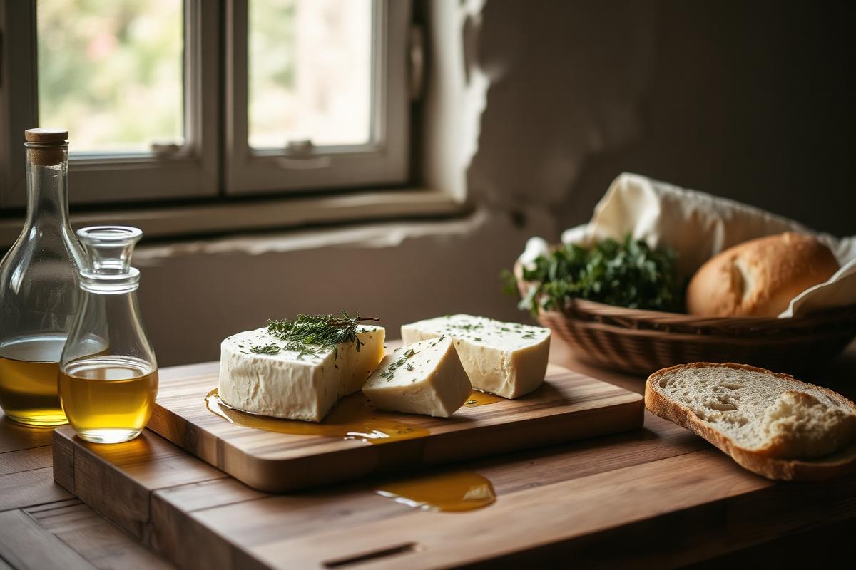 Baked feta with thyme honey and cracked pepper